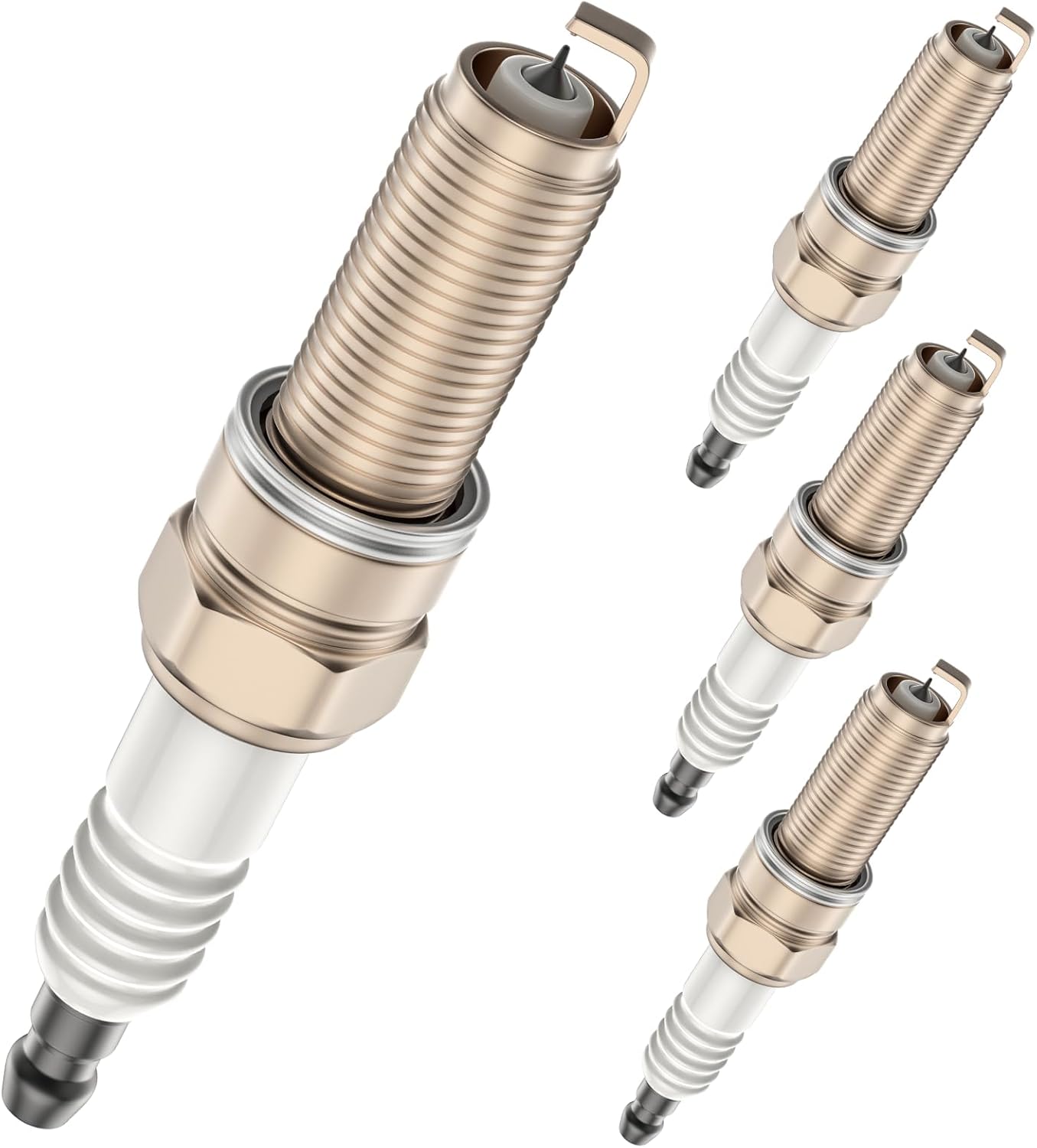 Iridium & Platinum Spark Plugs Compatible with Wrangler 2018-2020 Cherokee 2019-2020 Alfa Romeo Giulia 2017-2020 Stelvio 2018-2020,2.0L,90219 4Pack