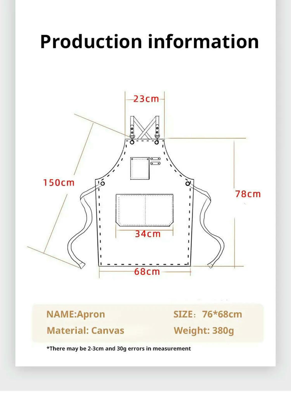 Gartenschürze Modische Leinwand Schürze Für Haus, Küche, Garten, Arbeitskleidung, Damen Küche Restaurant Arbeitsschürze-red
