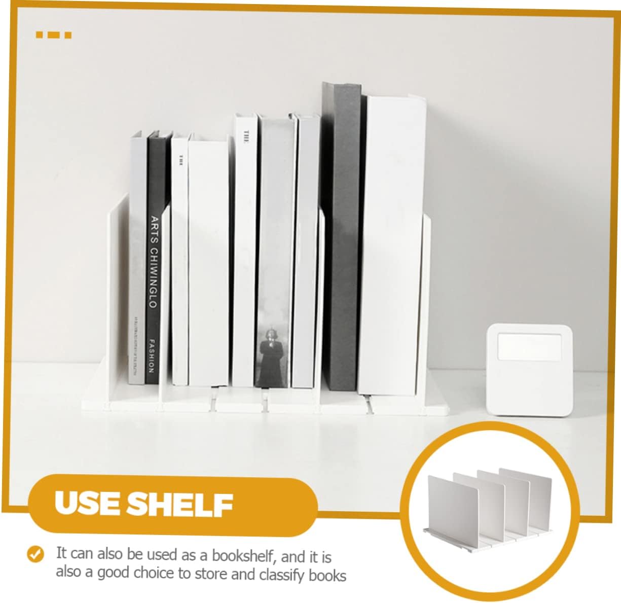 Plastic Closet Shelf Dividers for Organization Book Divider for Closet Shelves and Library Use Flexible Storage for Clothing and Accessories