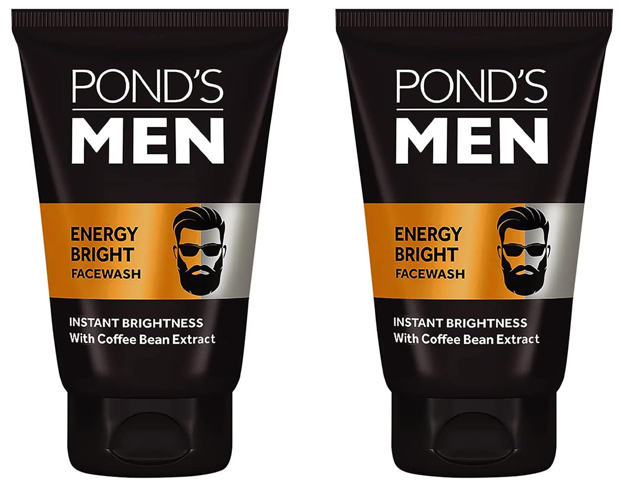 Pond's Men Energy Bright Anti-Dullness Facewash With Coffee Bean, 100 g (Pack of 2)-image-27