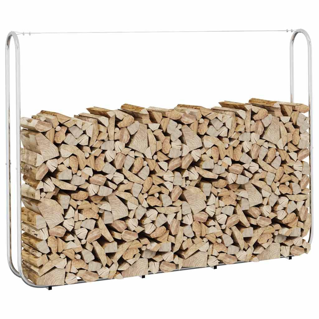 Homgoday Drzewa opałowe z drutem stalowym 200x25x150 cm Stal ocynkowana