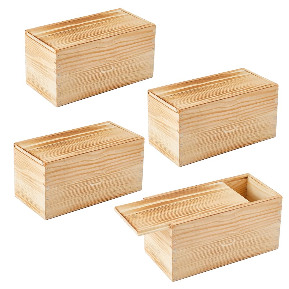 Coffrets à bijoux en bois brut à personnaliser pour cadeaux et créations DIY