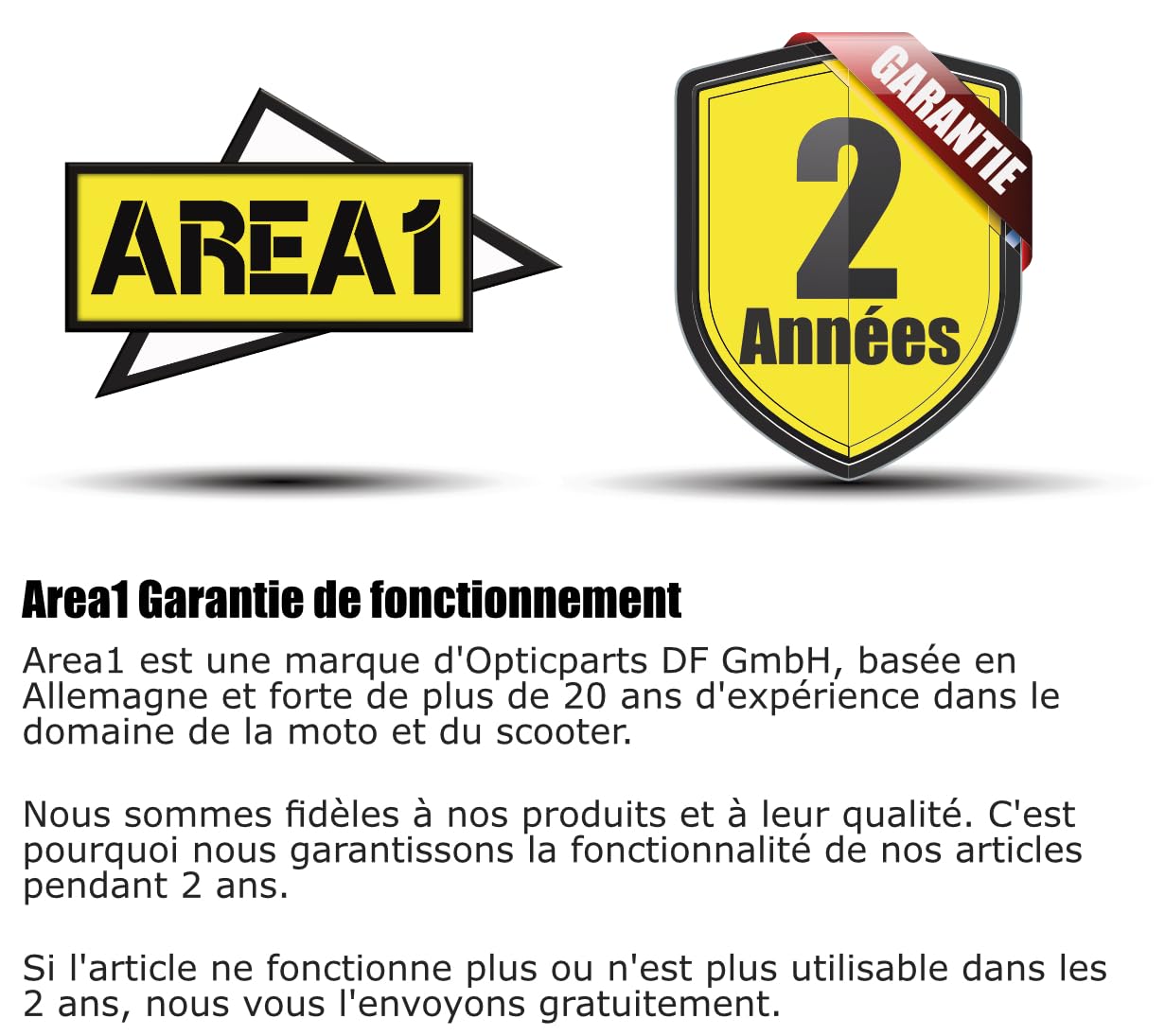 Area1 Rétroviseurs de Guidon de Moto Universel Retroviseur embout de Guidon rond Homologué E, Certification CE 7/8" 22mm compatible avec