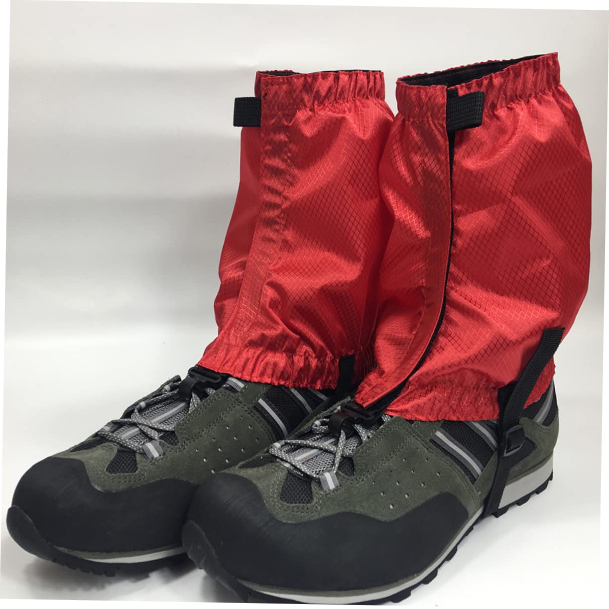 Happyyami 3 Paires guêtre de Marche imperméable guêtres de Marche guêtres Anti-déchirure Escalade Vivre d Aventure siphadventure Roux guêtres d'extérieur guêtre de Marche à la Cheville Rouge