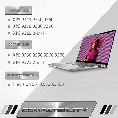 Miniatura 4 de LeFix Repuesto para batería CMOS RTC BIOS con conector delgado Dell XPS 13 15 9350 9343 9360 9365 Precision 5510 5520 7350 XPS 15 9550 9560