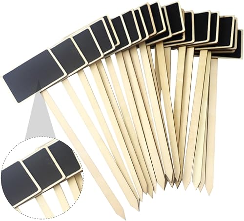 Miniatura 3 de MAGICLULU 40 piezas de etiqueta con logotipo y mensaje de estaca para jardín, etiqueta de flores grabable, etiqueta de regalo, etiqueta de regalo