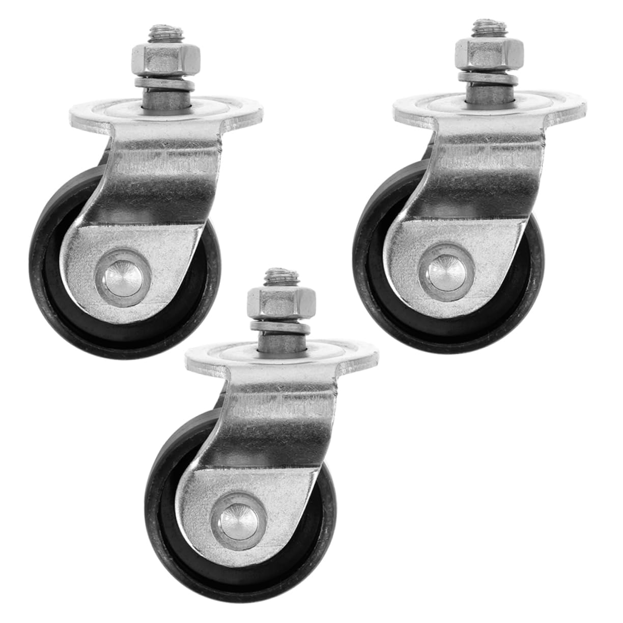 MUCKLILY 3pcs Jack Accessories Floor Jack Wheels Caster Wheels Hydraulic Jack Casters Wheels for Garage Car Accessories Floor Jack Casters Trailer Tire Jack Horizontal Jack Wheel Steel