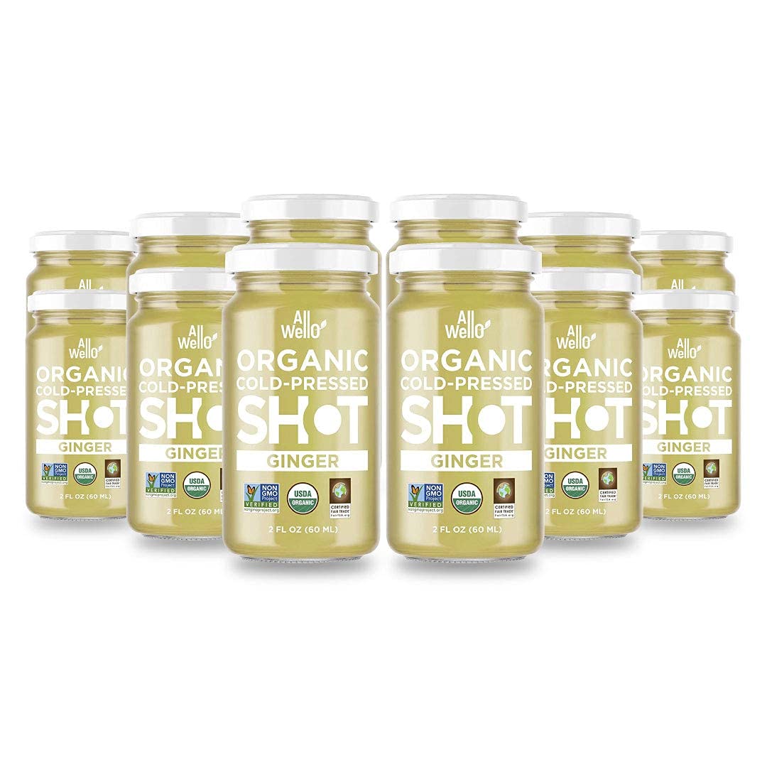 Cold-Pressed Ginger Shot, 60 mL, USDA Organic Immune Booster with Natu-RAL | 12 Units per case (12 Pack)