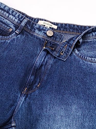 Image of BEATNIK Denim Balloon Fit Blue Womens Jeans