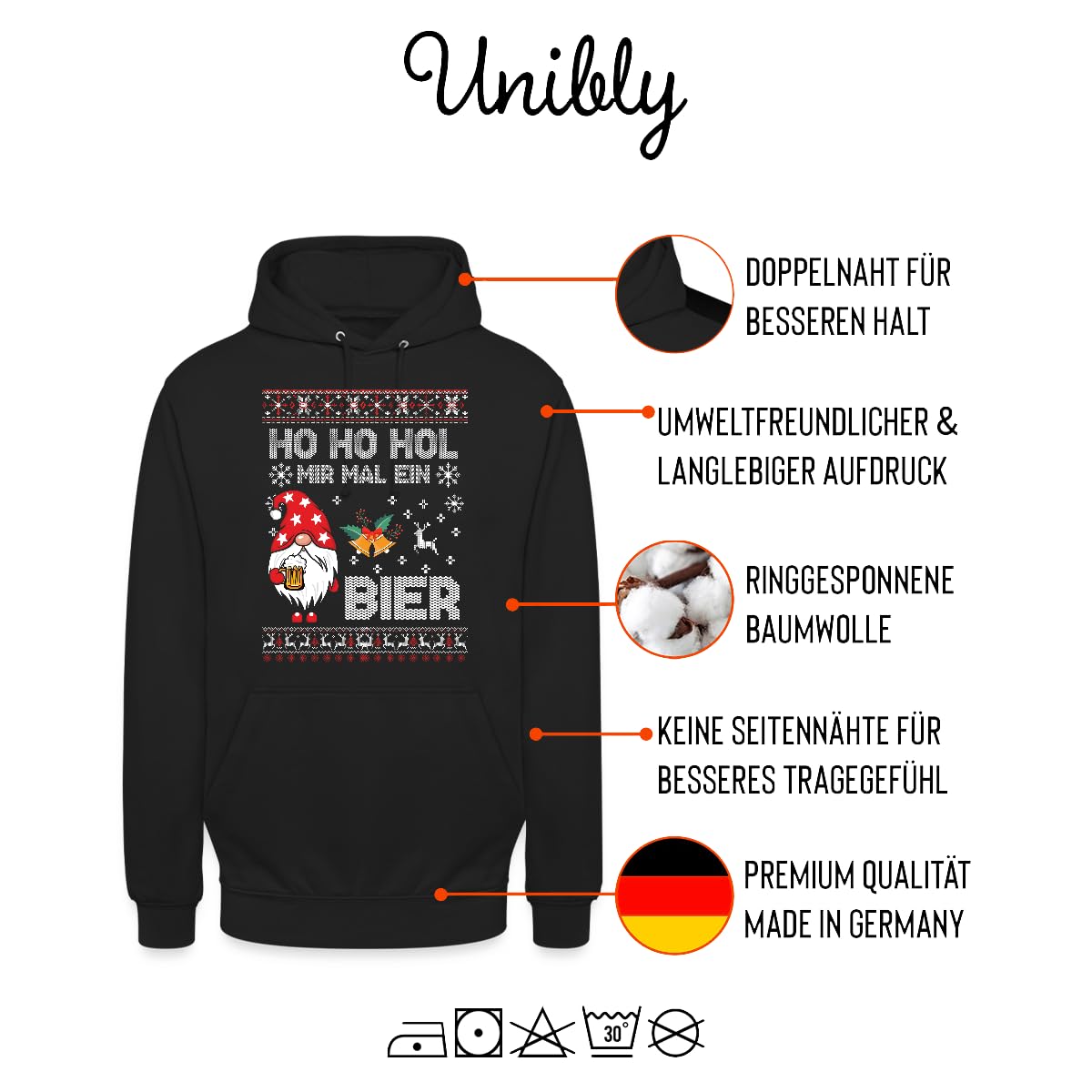 Ho Ho HOL Mir mal ein Birra Gomo – Maglione natalizio