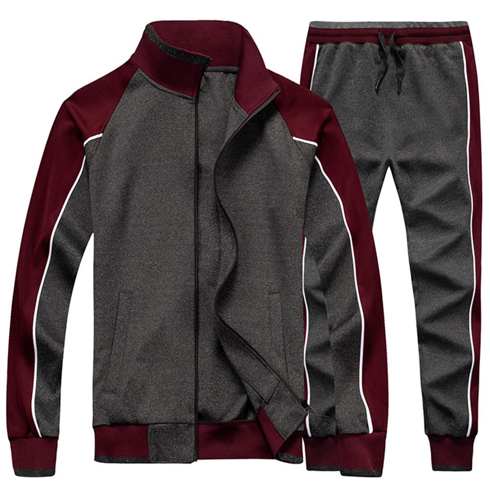 AOTORR Men's Tracksuit 2 Pieces Sweat Suits Casual Full Zip Long Sleeve Outfit Sports Jogging Suits Set
