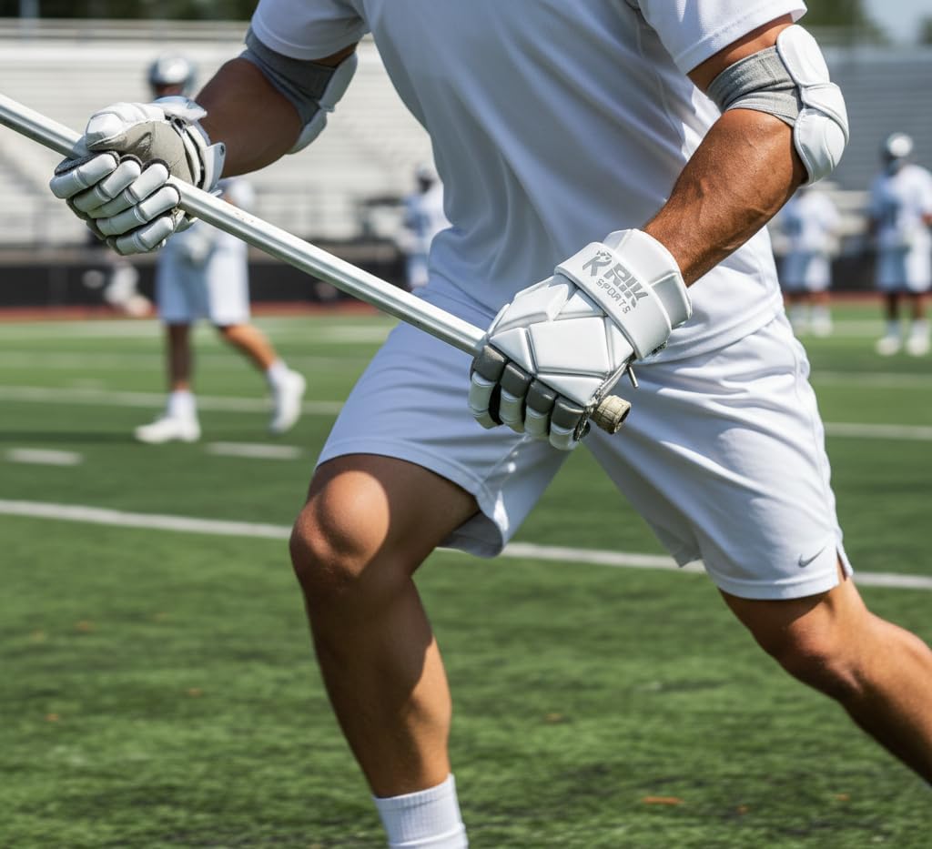 Pro- Men Lacrosse Gloves – High - Density Padding, Enhanced Grip, Quick-Drying, Protective fit with an Extended Cuff, Flexible, and Lightweight Design.