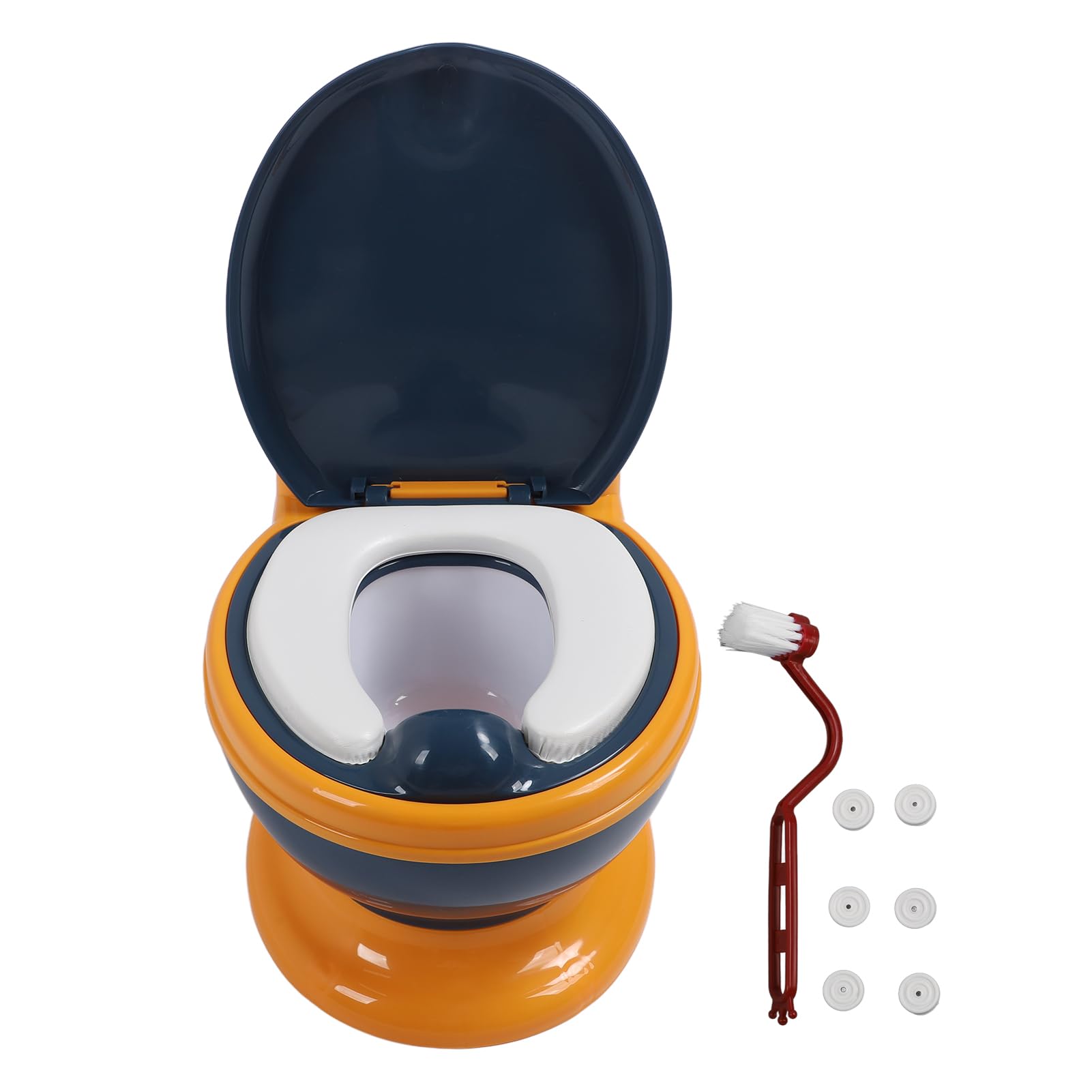 FTVOGUE Toddler Potty Training Toilet Baby Poop Teaching Toilet High Simulated Closestool for Babies Up to 50 Pounds