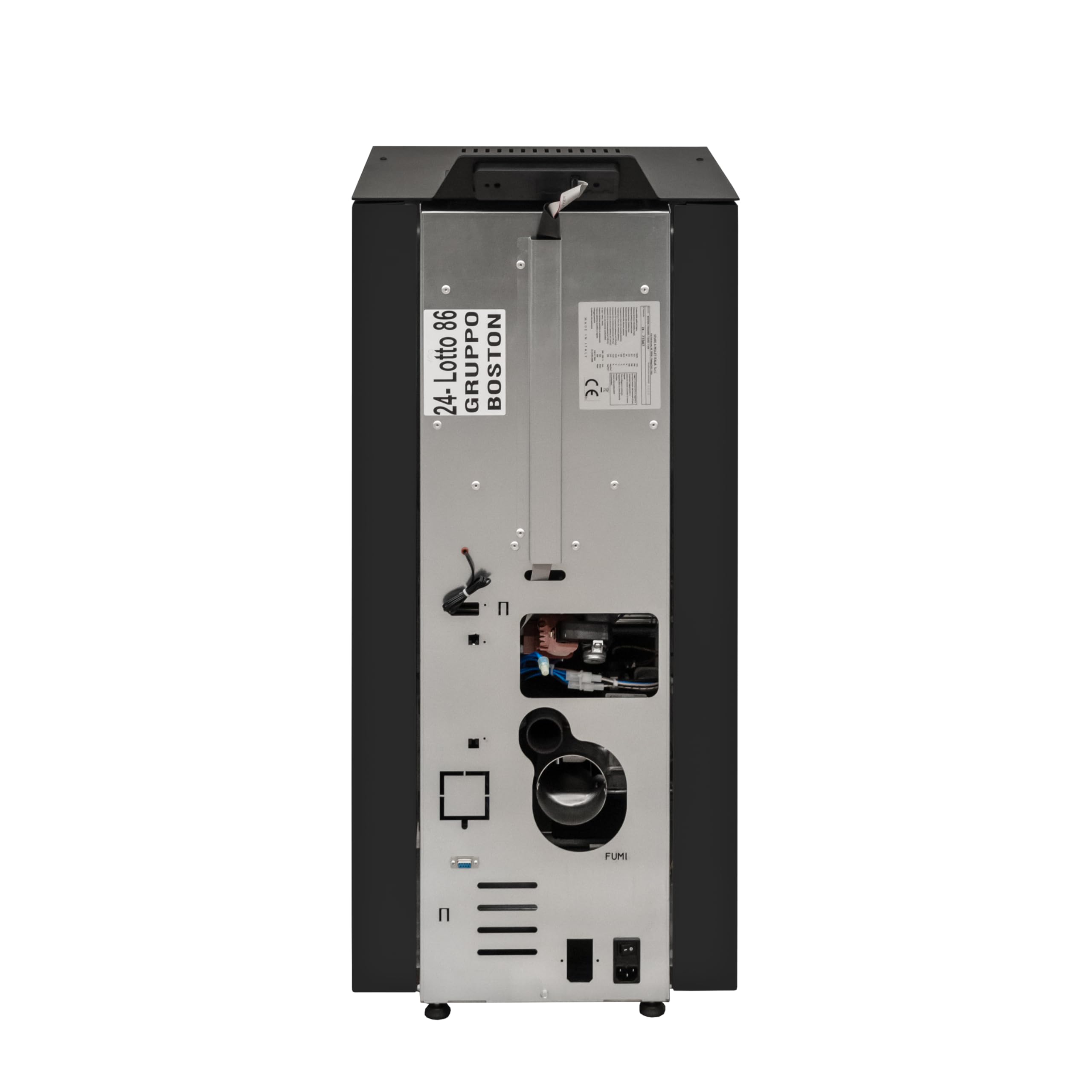 STUFE A PELLET ITALIA Niagara 9 kW – Estufa de aire ventilada, eficiencia 91%, calienta 80 m², autonomía 20 h, 5 velocidades, 5 niveles de potencia programable, color negro