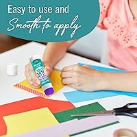 Vista 6 de Barras de pegamento púrpura para niños, pegamento a granel para el aula, 12 unidades, 0.32 onzas para todo propósito, lavable para niños, escuela