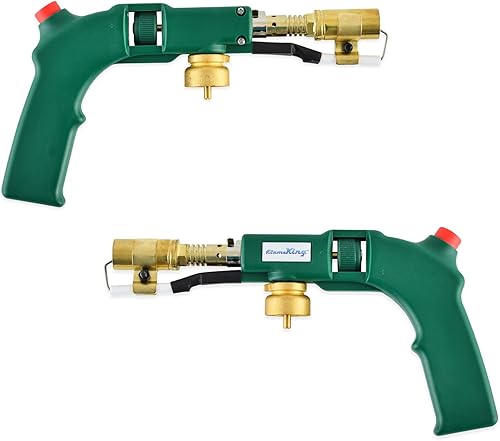Miniatura 7 de Flame King Soplete de gas propano y Mapp de 27,000 BTU con autoencendido para sellar, soldar y como arrancador de fuego