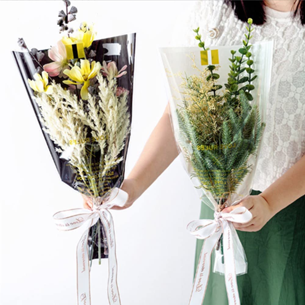 10 Paia (20 Fogli) Carta Velo Per Bouquet Di Fiori A Forma Di Piumaggio - Cartoncino Kraft Colorato Per Confezioni Regalo, Matrimoni, Fai Da Te