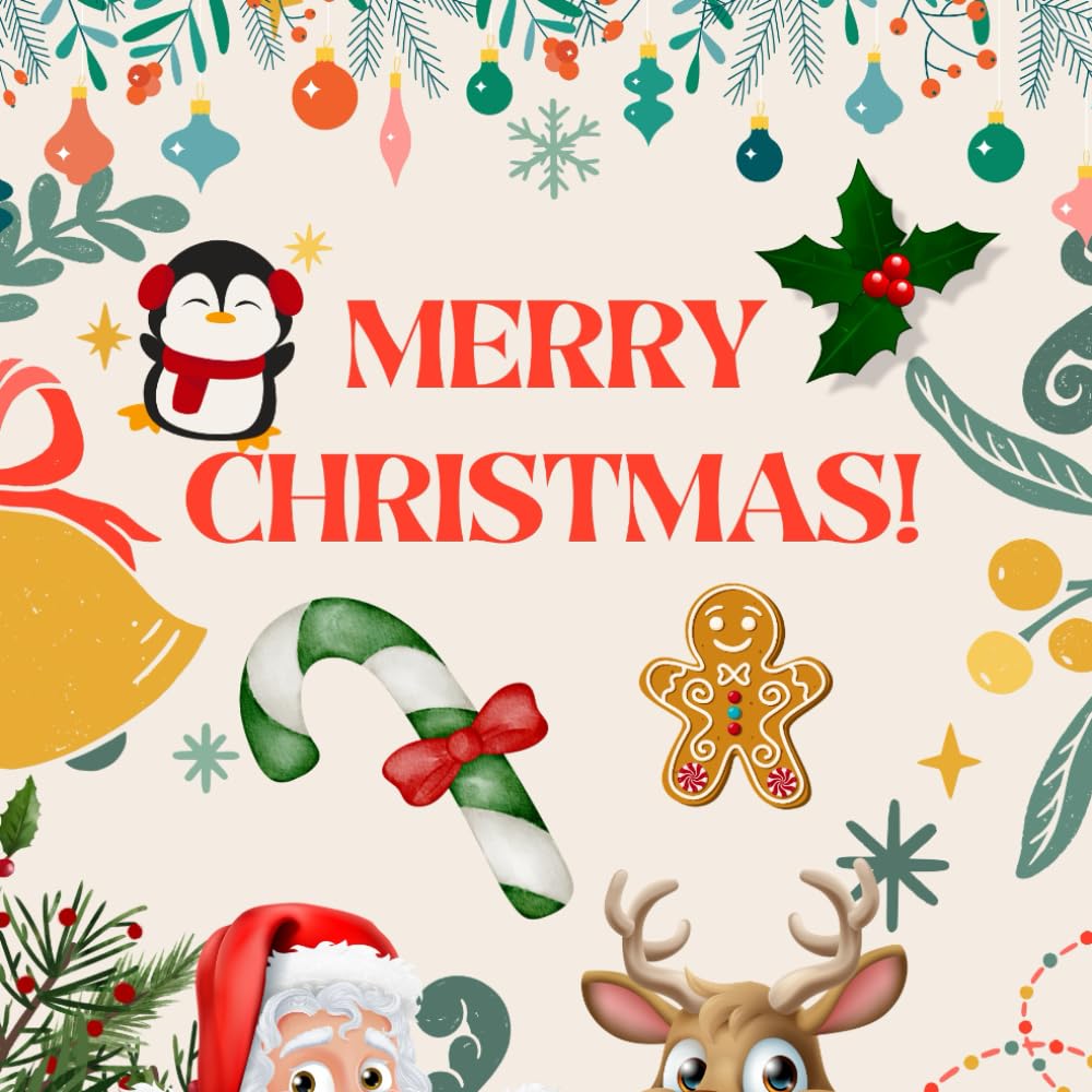 Christmas colouring book: christmas