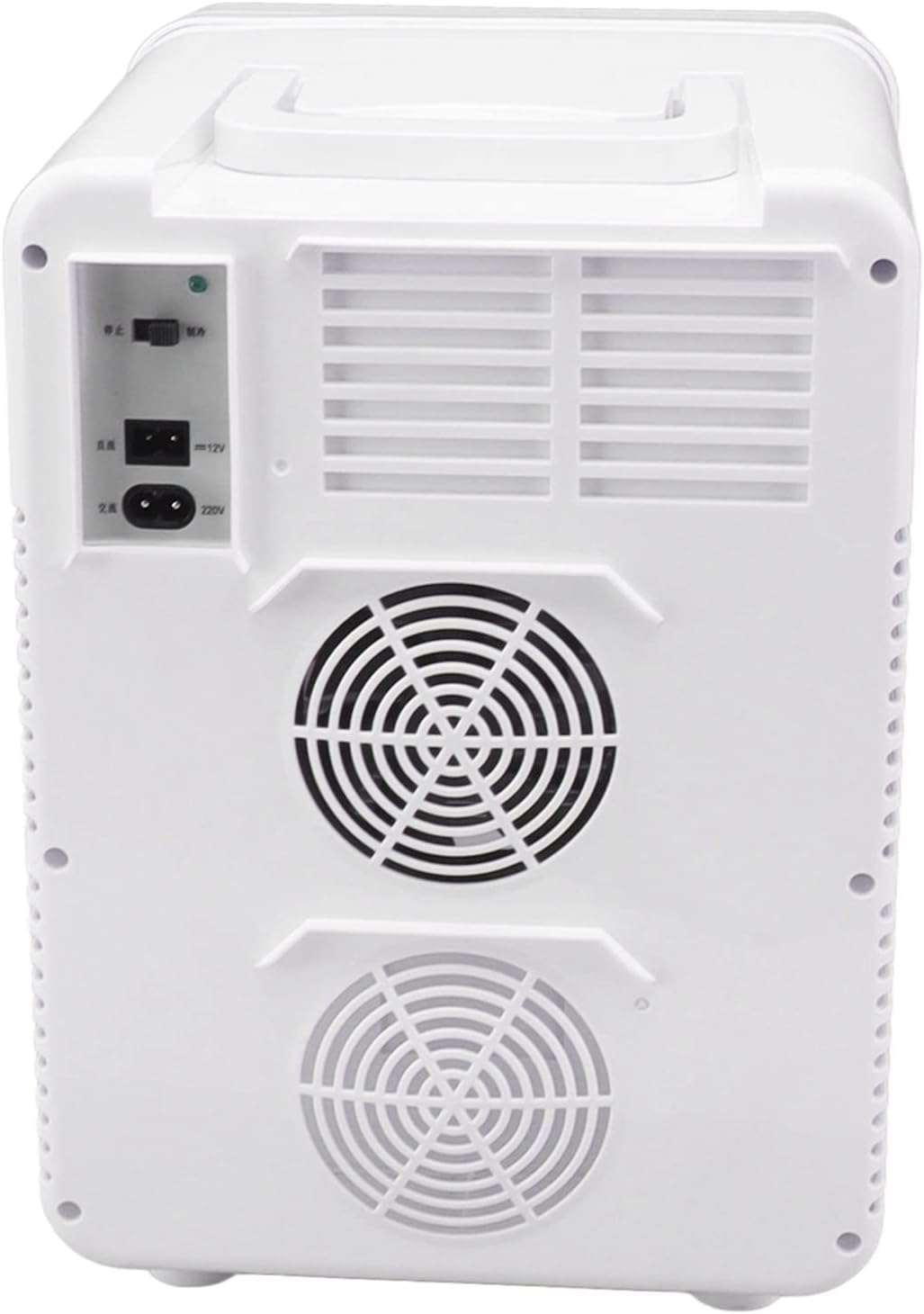 Mini Fridge, LED Mirror Beauty Fridge 10L Multifunctional Storage for Home Outdoor for Dorm (US Plug)
