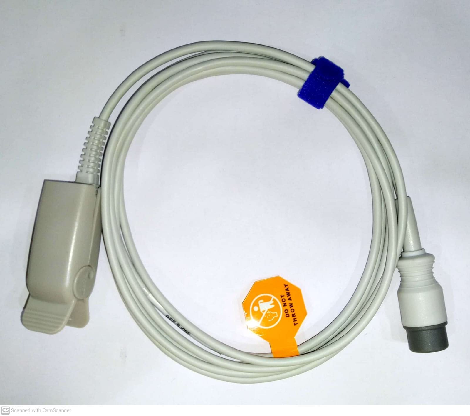 DHIPL - HWATIME 6 PIN ROUND SPO2 PROBE (ADULT CLIP) 3 MTR, White-picture-12