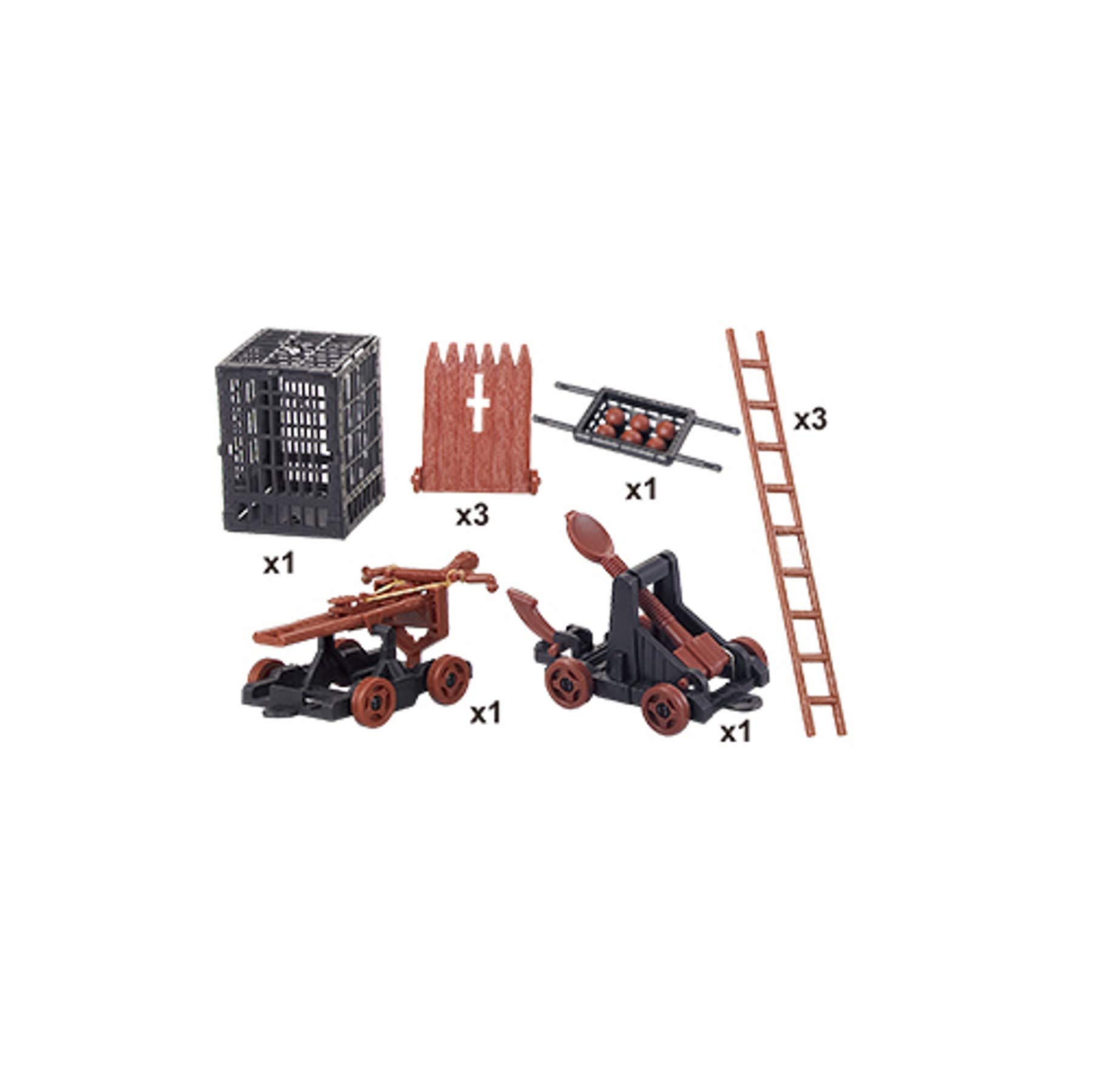 TikTakToo Ritterburg Spielset für Kinder – Mittelalter Burg mit Rittern, Kanonen & Zubehör – Einfacher Aufbau – Indoor & Outdoor Spielzeug – 72 x 50 x 33 cm