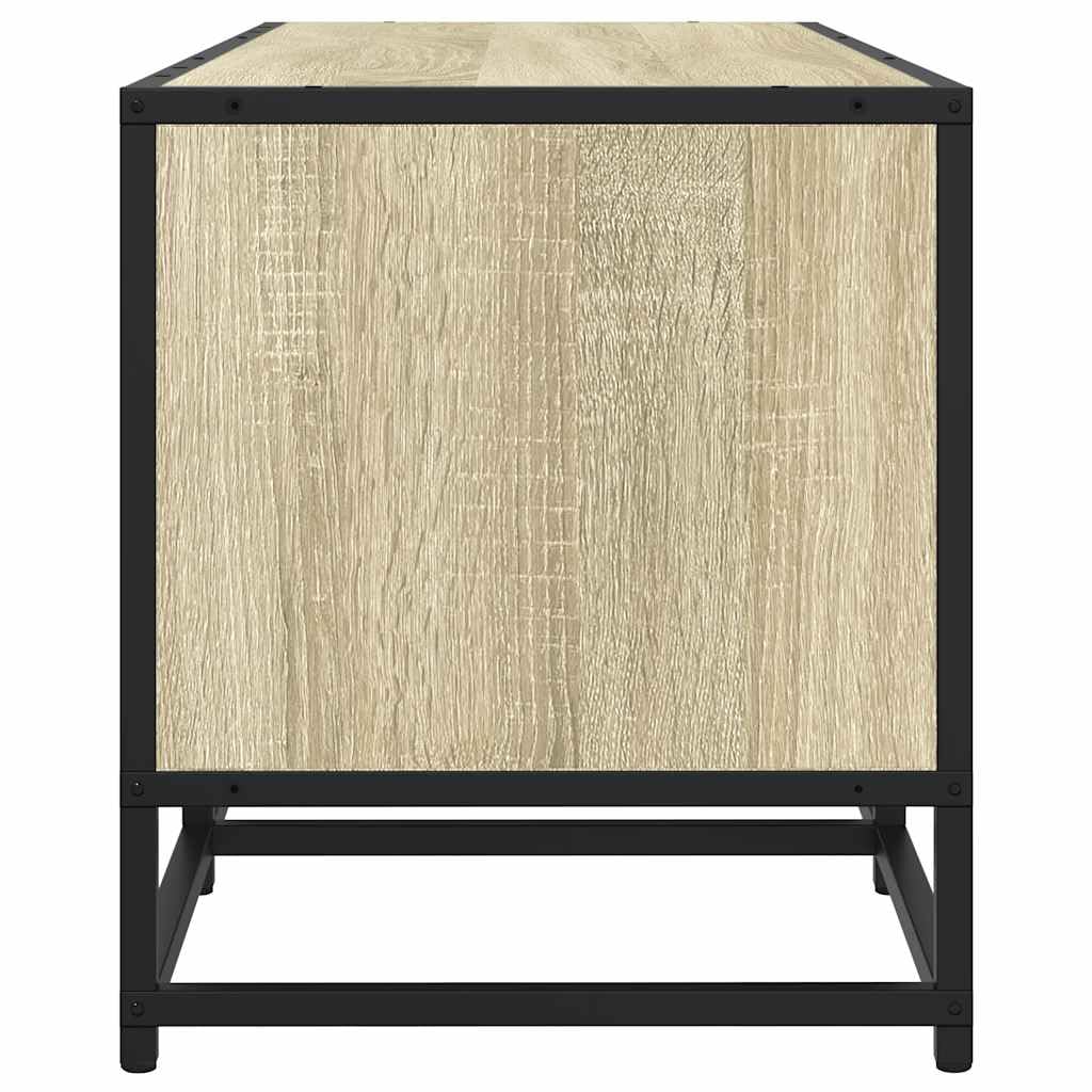 vidaXL Tv-meubel 210x35x41 cm bewerkt hout sonoma eikenkleurig, tv kast, wandkast, tv dressoir, opbergkast, tv kastje, tv wandmeubel, wandmeubel