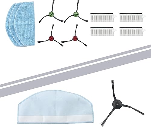 Miniatura 5 de Reemplazo lateral del cojín de la fregona del filtro del cepillo conveniente para el aspirador del robot Laresar Evol 3, recambios del vacío