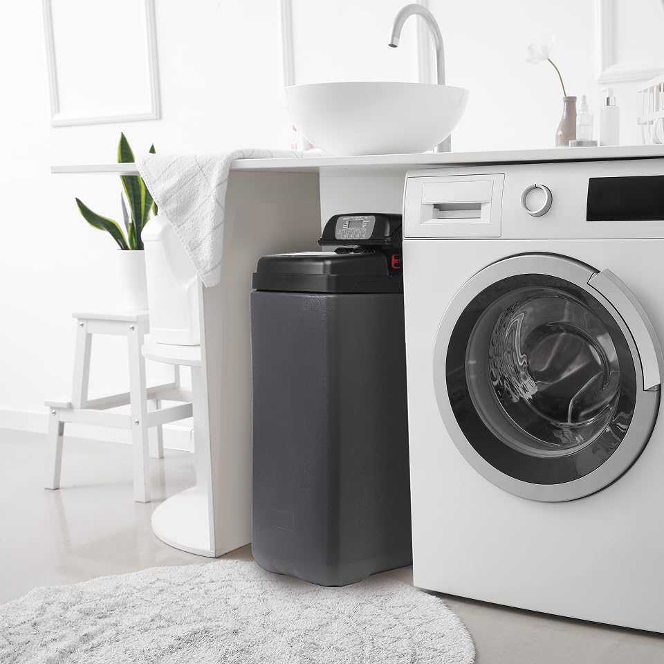 Ecosoft Pink 200 water softener | addolcitore compatto per acqua dura | valvola digitale volumetrica a basso consumo | installazione sotto lavello | protezione dal calcare