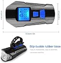 TCKW Bicycle Light Set, Bicycle Rear Light with Speedometer Odometer, USB Rechargeable with Bicycle Tail Light and Front Light Set Cycle Headlight Fits All Mountain & Road Bike gallery image