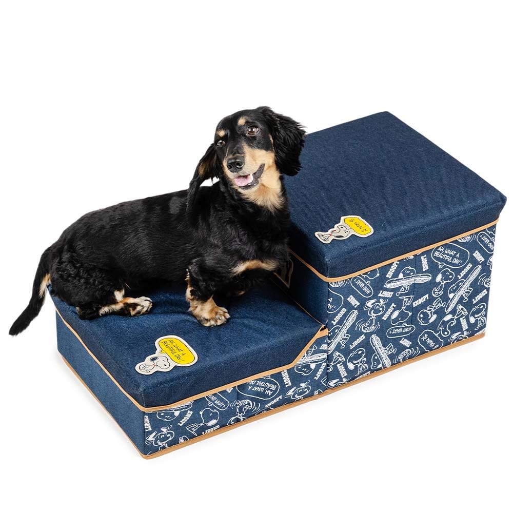 Amazon | ペットパラダイス 犬用 階段 ステップ スヌーピー