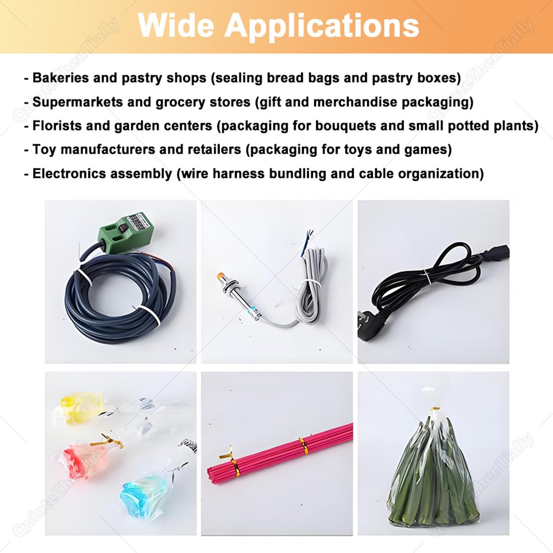 Automatische 400 W Versiegelungs Bündelungsmaschin BundlingWindingA | 4.3 Inch Display,Bundling Diameter 0.19-1.18in (5-30mm),Cable Tie Length 70-128mm,for Bäckerei & Industrieverpackungen