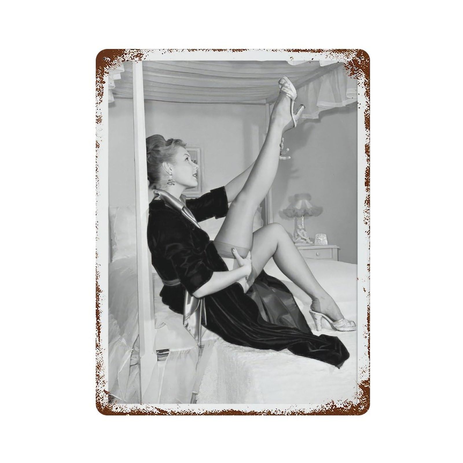 xiaoxiaoshen Mitzi Gaynor Vintage Fashion Retro Hollywood Decor Wall Decor Art Metal Tin Poster Modern Home Decor Art Home Bar Shop Decorations Vintage Sign 40x30cm