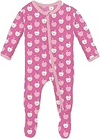Vista 20 de KicKee Baby & Toddler - Pijama de viscosa ultrasuave de bambú con patas abatibles y puños