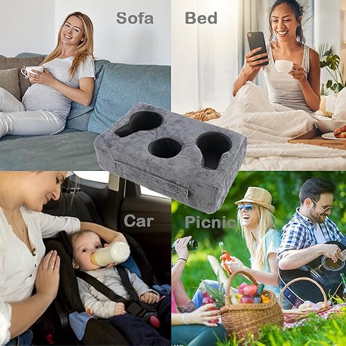 Miniatura 7 de Soporte para taza de sofá, almohada para sofá, mesa de brazo de sofá, organizador de bebidas para sofá y cama, soporte a control remoto, para RV,