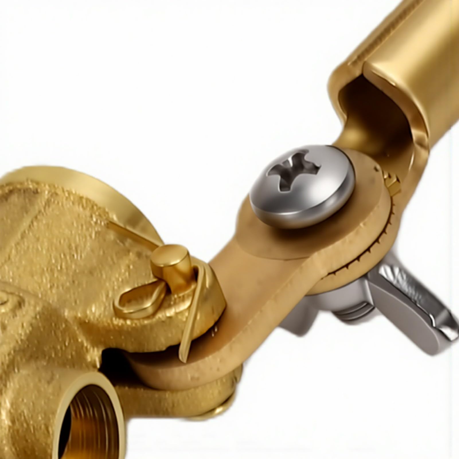 Valvola a Galleggiante di Ricambio in Ottone da 1/2 Pollice, Riempimento Automatico e Controllo del Livello Dell'acqua con Braccio Regolabile, Valvola a Sfera a Galleggiante
