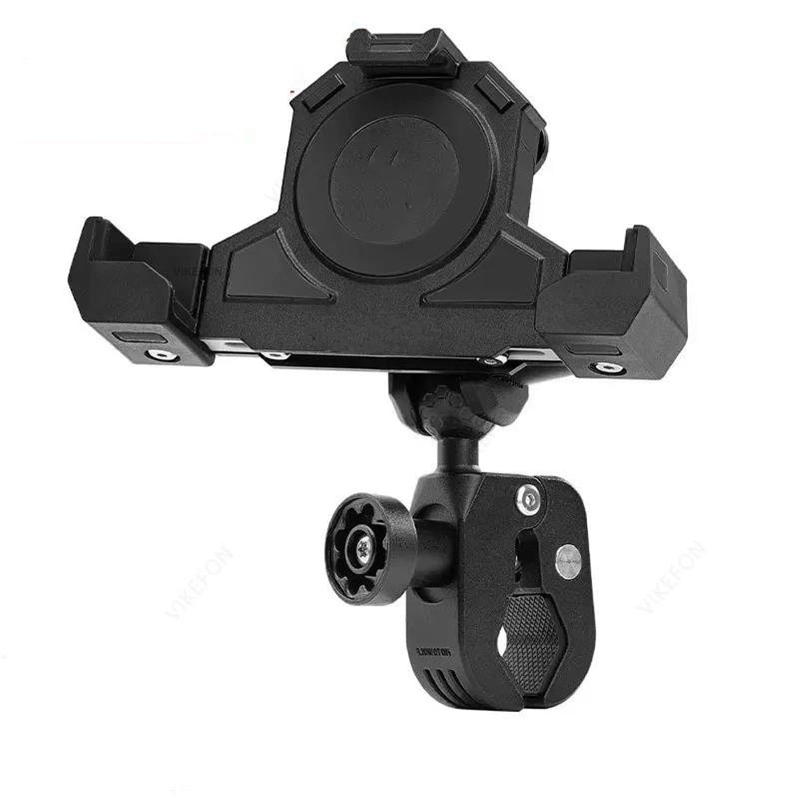 Handy-Navigationhalterung para Soportes para Teléfonos Inteligentes | Soporte fijo triángulos teléfono móvil, absorción golpes motocicleta, soporte navegación carga inalámbrica