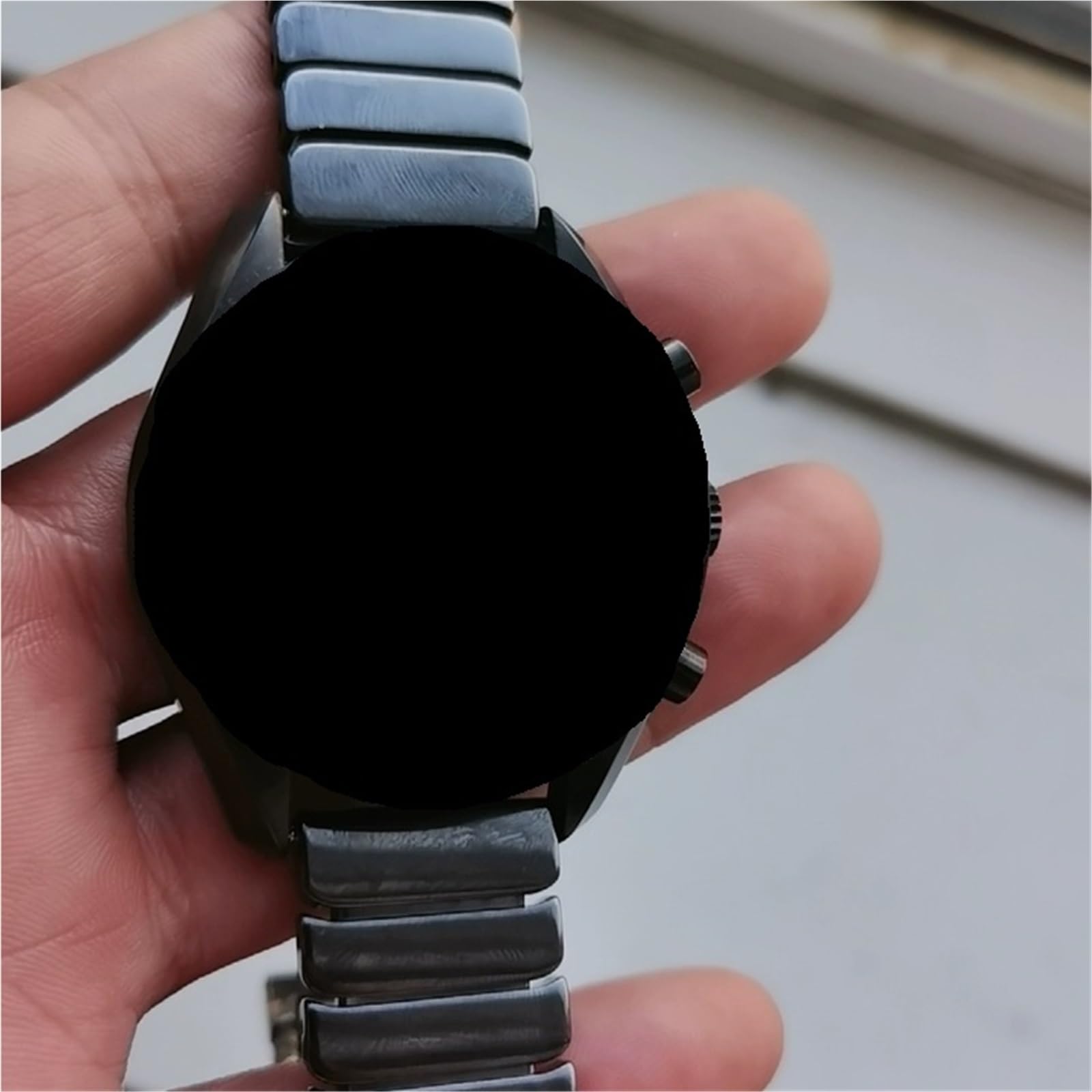 cinturino dell'orologio Accessori for braccialetti in ceramica 18 20 22 mm Cinturino for orologio da lavoro durevole nero con fibbia pieghevole in acciaio inossidabile