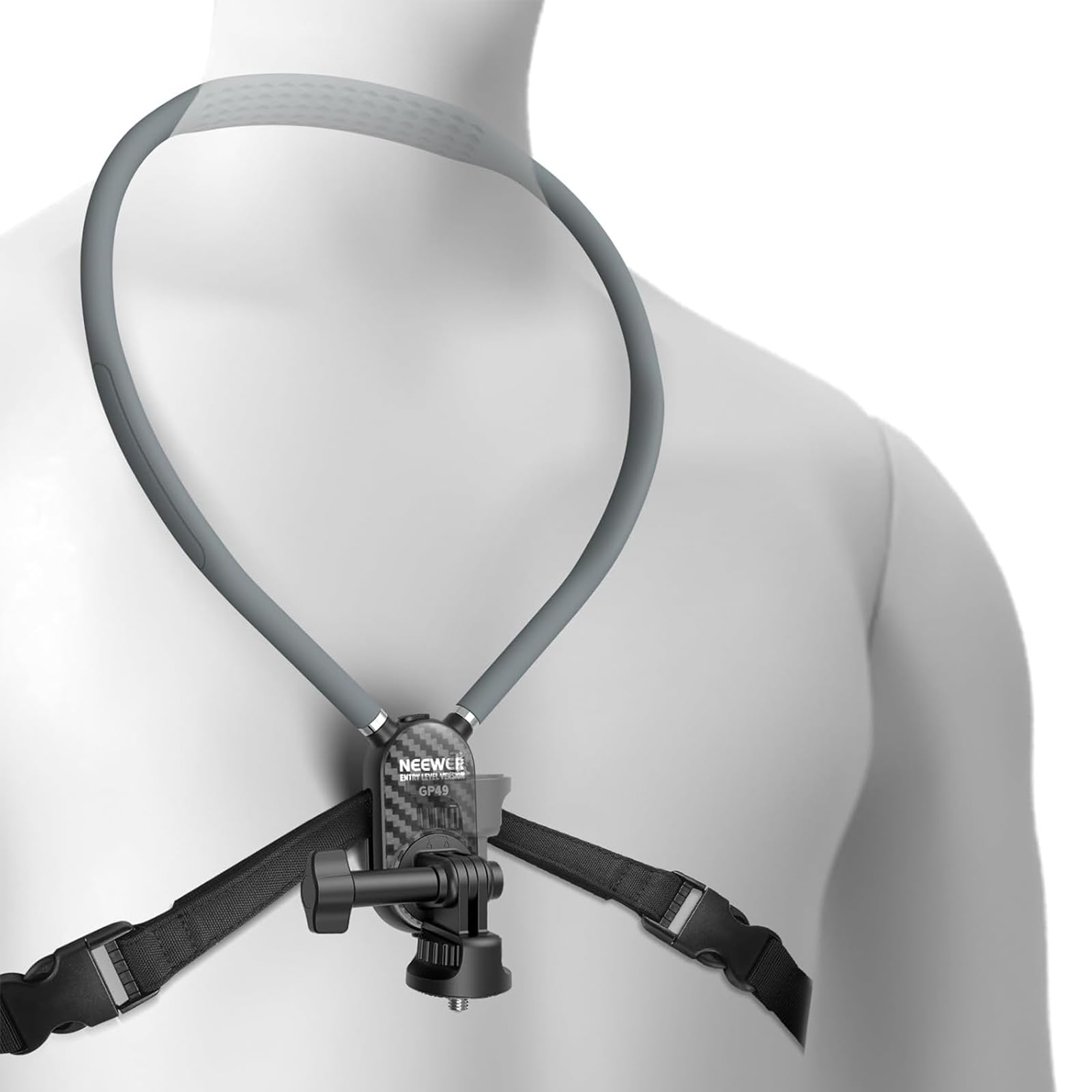 neck mount compatible gopro dji insta 360 compatibile quick release
