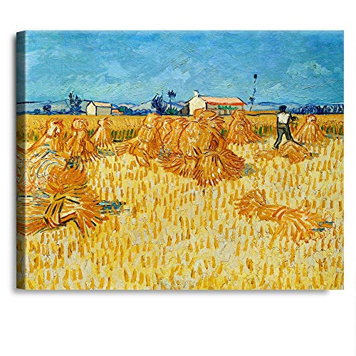 A&T ARTWORK Harvest in Provence by Vincent Van Gogh. The World Classic Art Reproductions, Giclee Canvas Prints Wall Art for Home Decor,24x30 inches