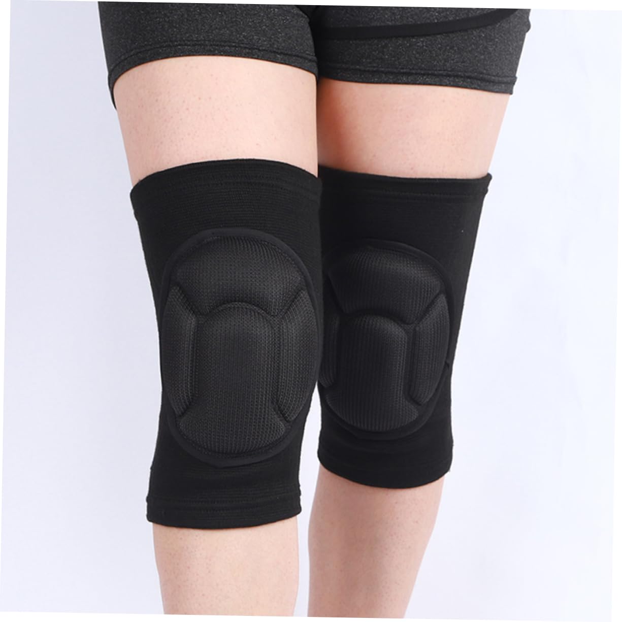 GALPADA 2 Pairs Adult Knee Pads Skating Pads for Boys and Girls Protectors Sleeves