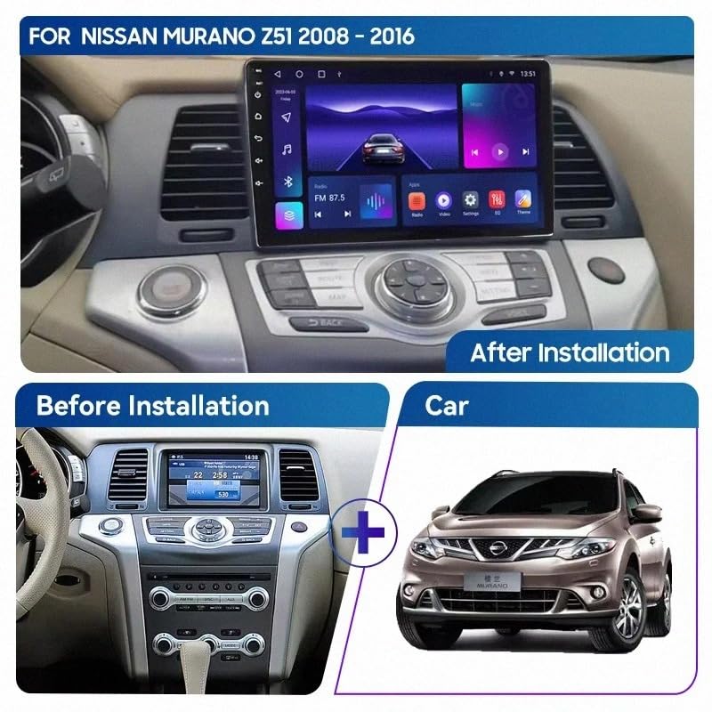 Radio 2 DIN Opel Astra H con Android Auto inalámbrico, pantalla táctil, Bluetooth y 4G+64G 2