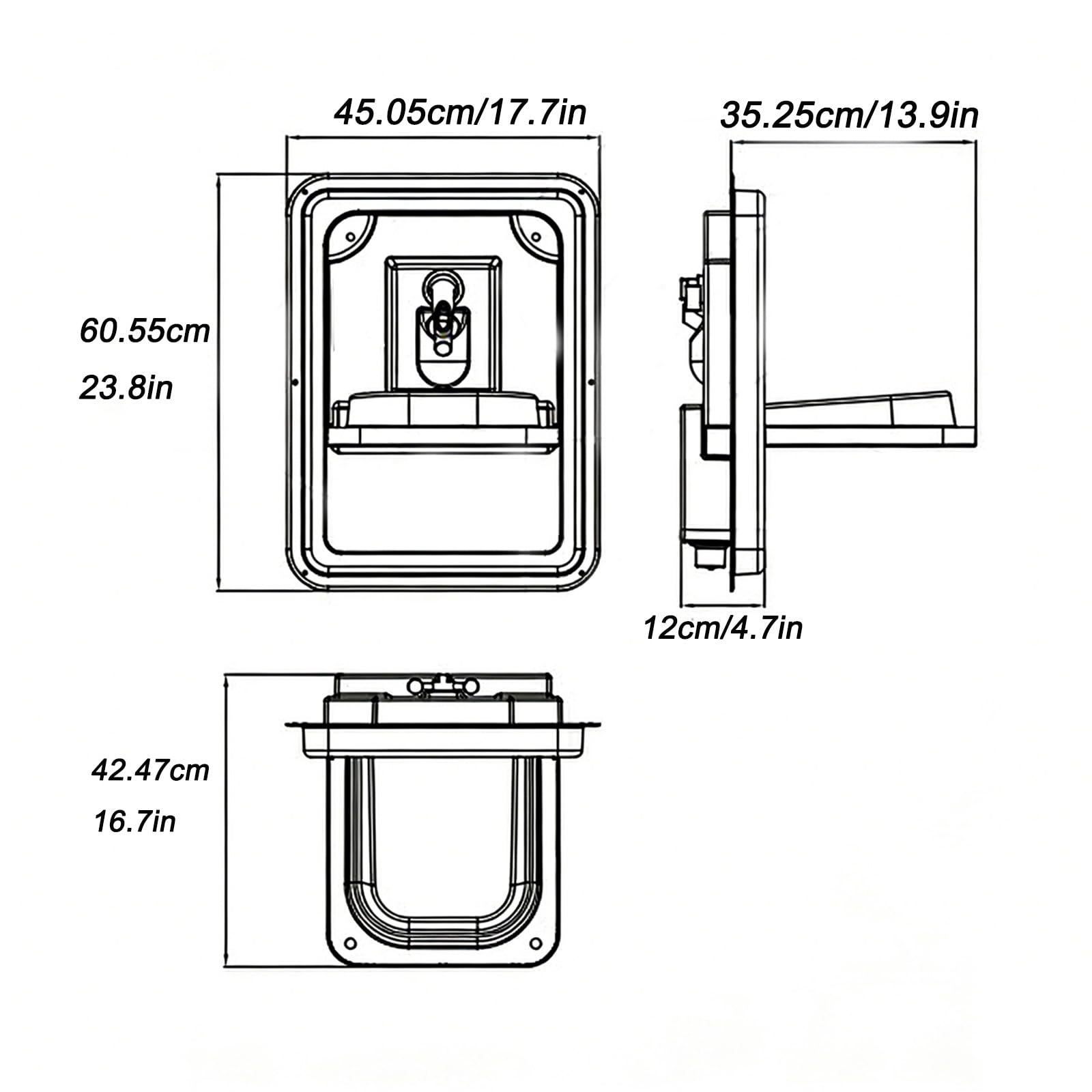 Fregadero Camper de Acrílico, Lavabo Caravana Plegable con Grifo de Agua Fría y Caliente, Diseño de Drenaje Rápido, Lavamanos para Baño y Cocina de Caravanas