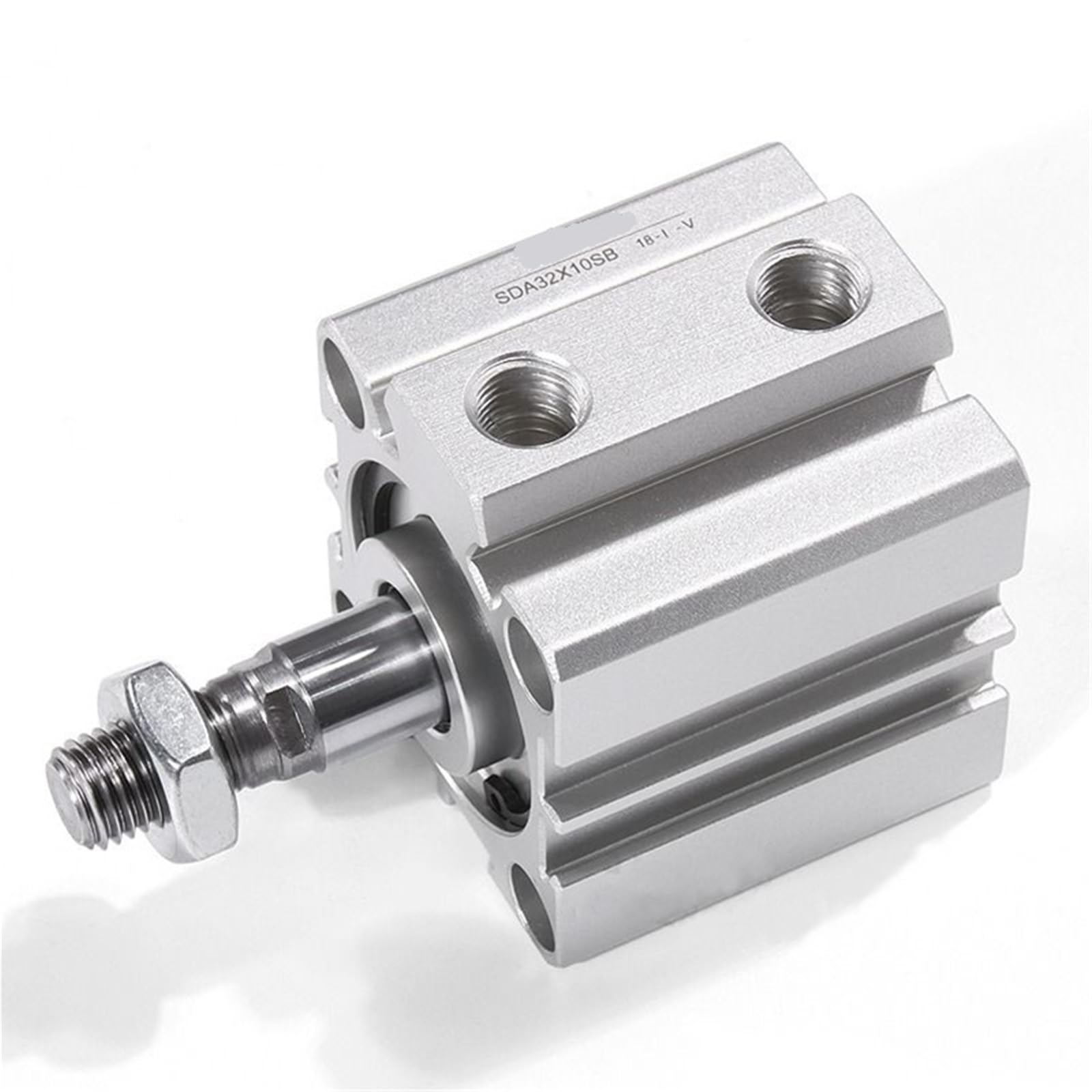 Cilindro compatto SDA12/16/20/25/32/40/50/63/80 senza magnete, filettatura esterna, 1 pezzo (50 mm stroke)