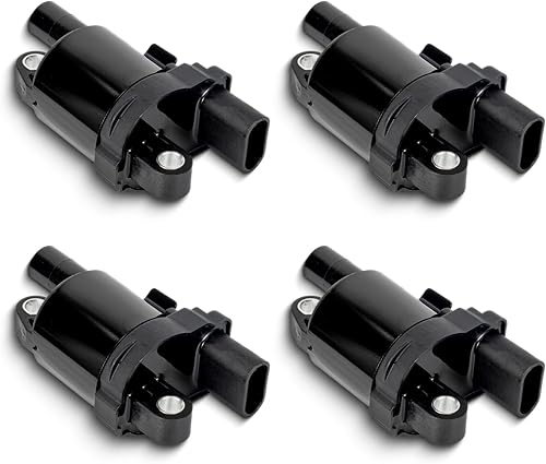 ENA Juego de 4 bobinas de encendido redondas compatibles con Chevrolet GMC Pontiac Impala Corvette Tahoe Express Escalade Silverado Suburban 1500