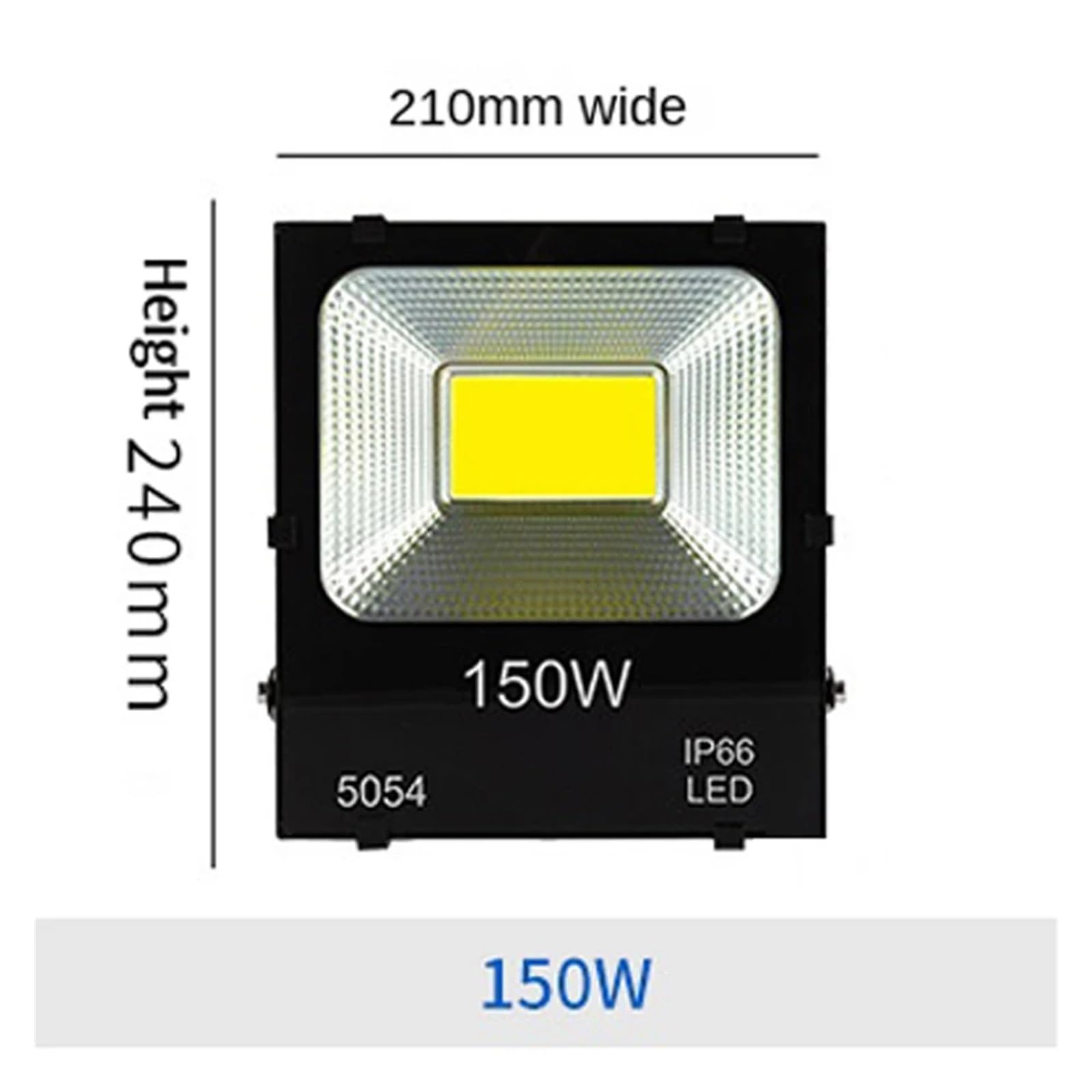 Luci da giardino Lampada da parete for esterni a LED 30W 50W 100W 150W 200W Proiettore LED ad alta potenza Faretto for esterni impermeabile Illuminazione da giardino Uplight per esterni(White light 60