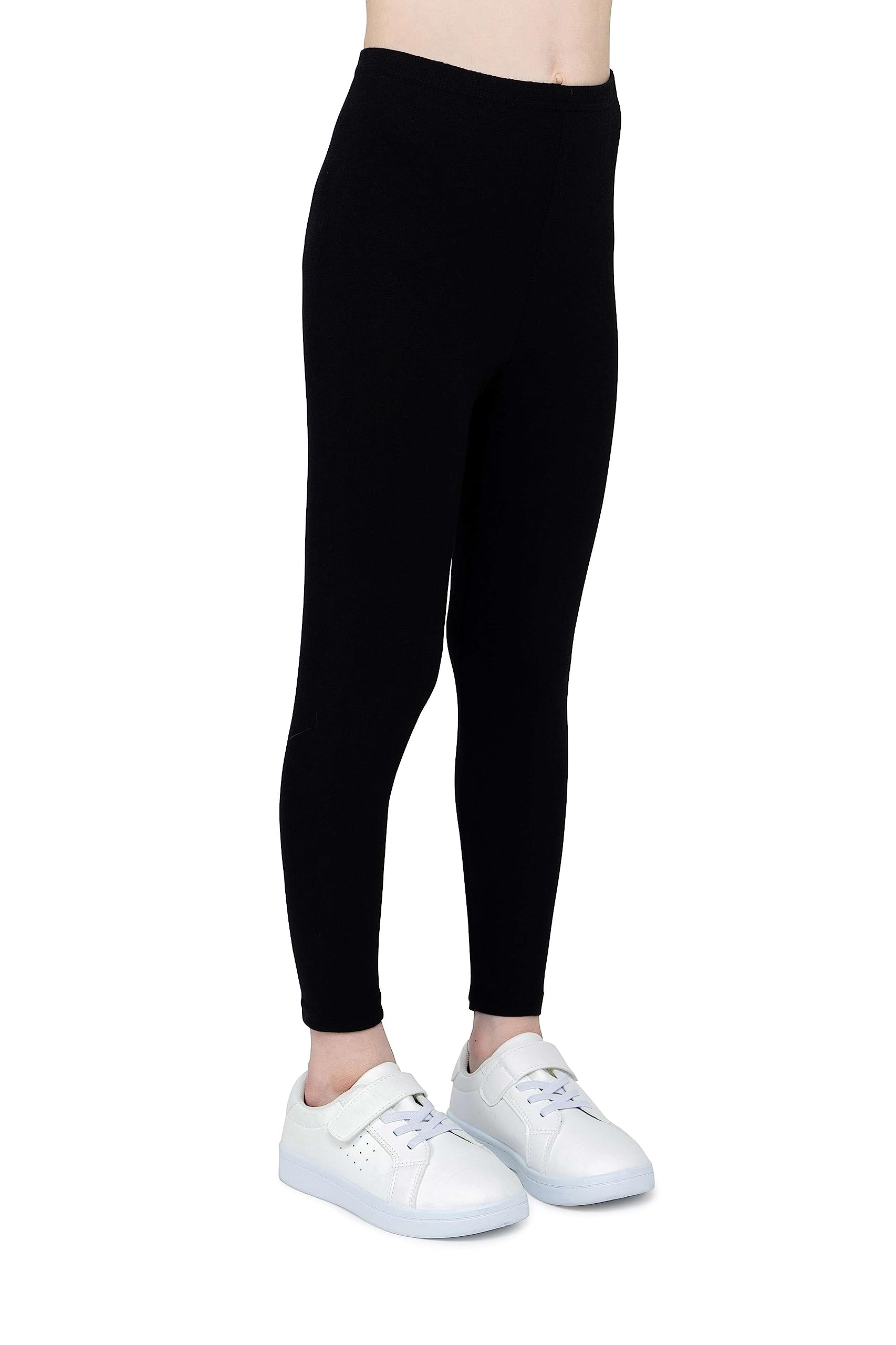 infatti Leggings in Cotone per Bambina, Pantaloni Morbidi e Comodi per Bambini, Allenamento Casual, Stile Elegante, Abbigliamento Basic Zoe