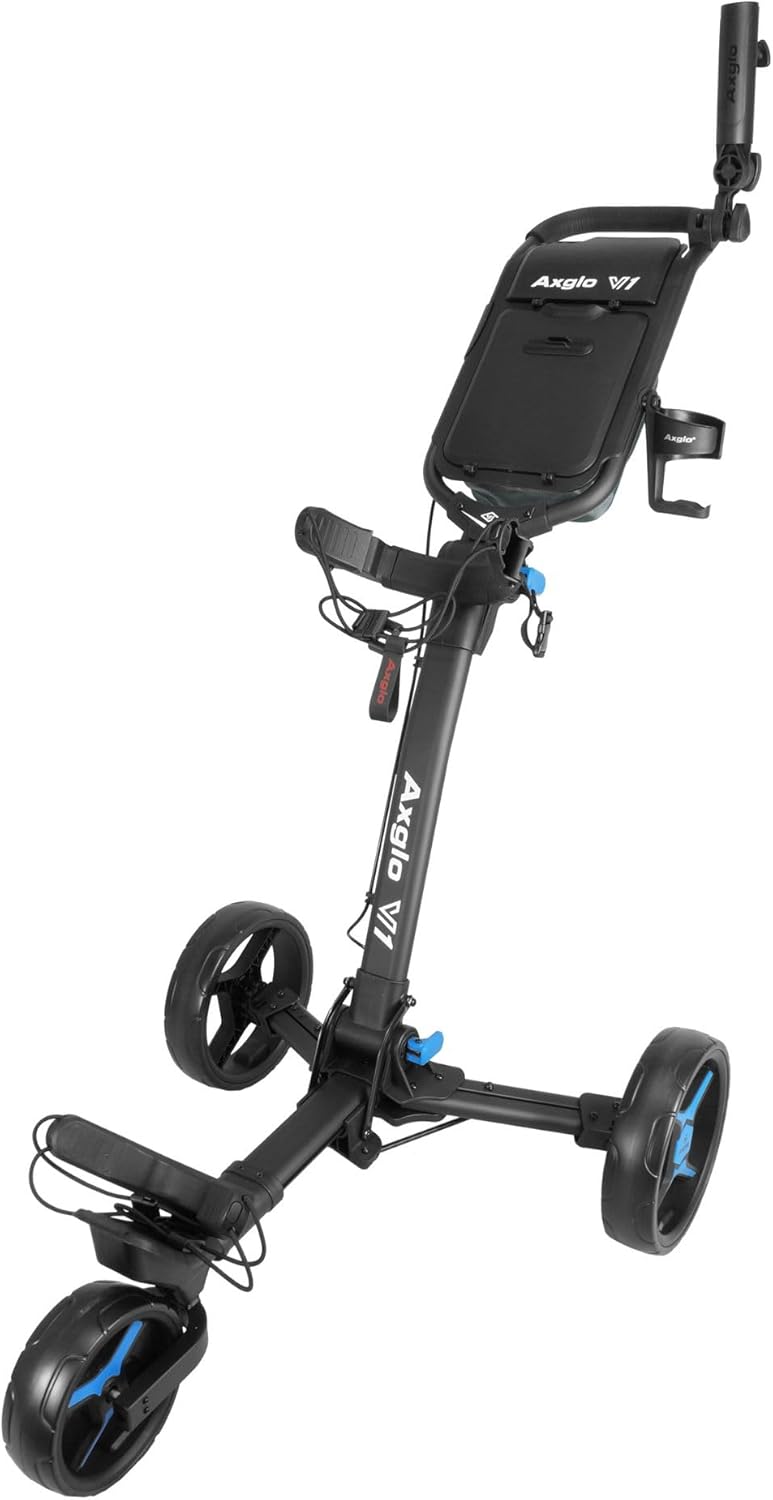 Axglo V1 Golf Push Cart in folded position