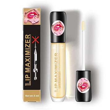 Lip Plumper Lip Gloss, Lip Maximizer Balm Plumper Lip Extreme Volume, Heathly Enhancer Hydrated Lips, Moisturize, Eliminate Dryness Wrinkles Enhances Plump Gloss