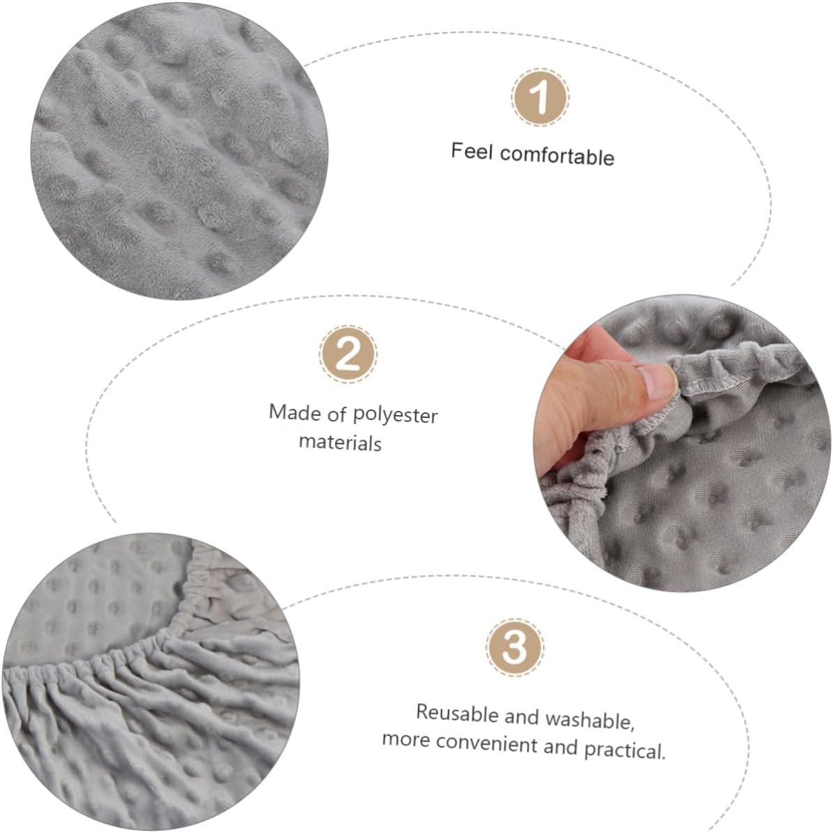 Garneck 2pcs Breathable Changing Table Diaper Mat Skin-Friendly and Comfy Design for Boys and Girls for Nursery Use