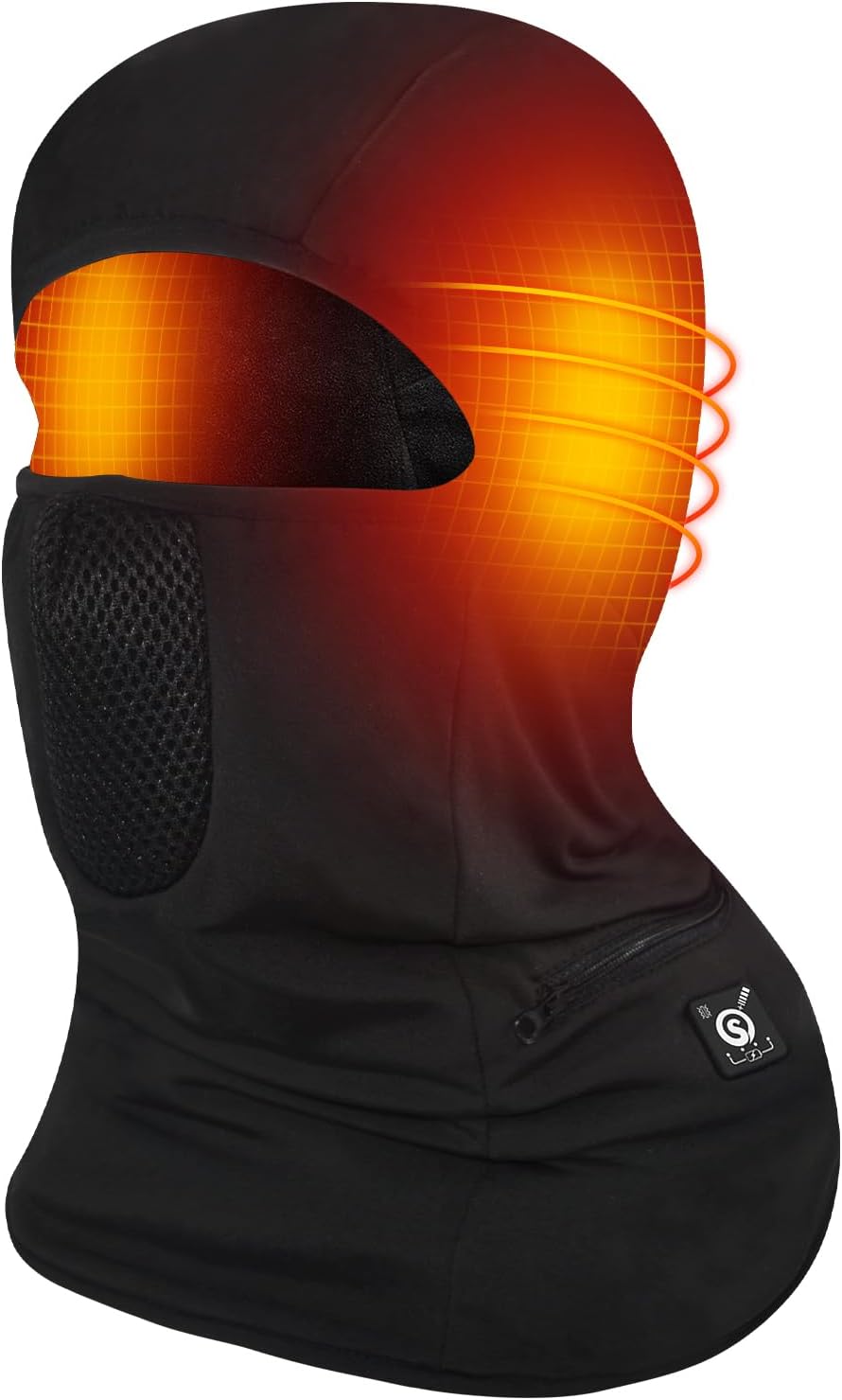 Heated Battery Balaclava Face Ski Mask,Heated Ski Mask for Men Women,Windproof Heated Hat Motorcycle Riding
